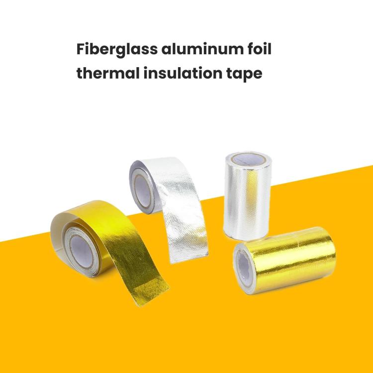 Auto Engine Intake Manifold Turbocharger Heat Insulation Aluminum Foil Tape, Spec: 10x500cm Gold