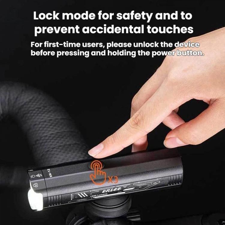 ENLEE EN-12 Outdoor Waterproof High-Brightness Bike Headlight Portable MTB Night Riding Light, Spec: 900LM