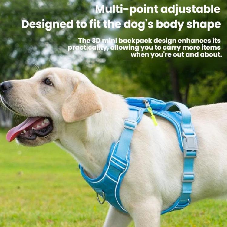 Together X9 Pet Anti-Escape Reflective Harness Vest With Backpack, Size: L