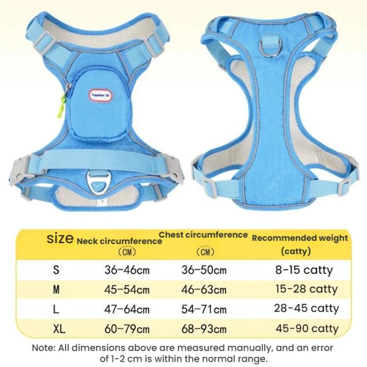 Together X9 Pet Anti-Escape Reflective Harness Vest With Backpack, Size: L