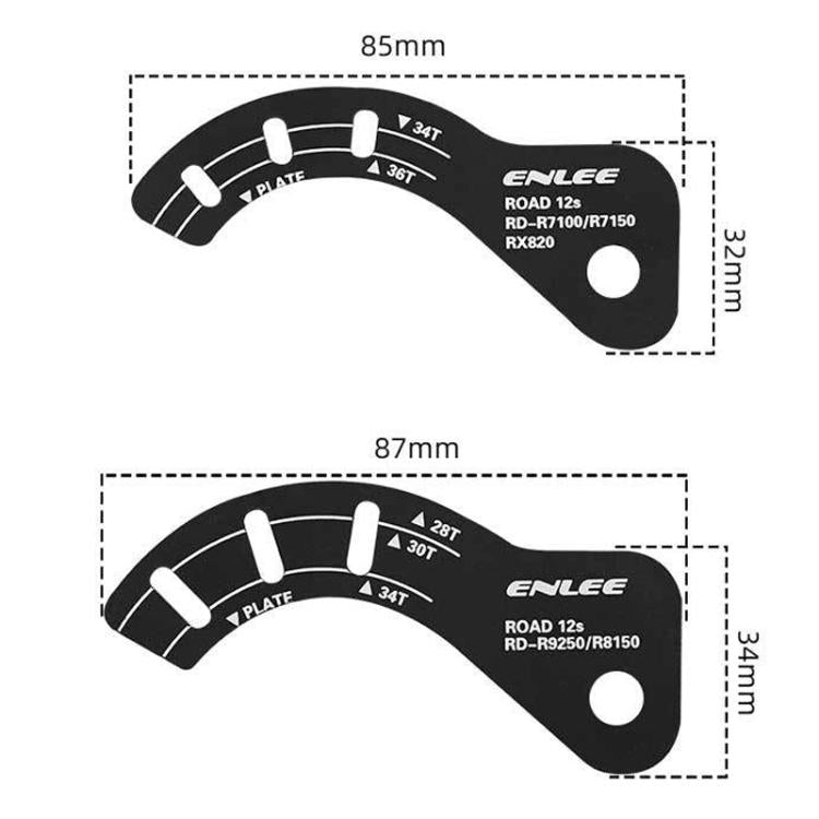 ENLEE E-GJ001 Bike Rear Derailleur Adjustment Plate GG Adjustment Gauge, Style: B
