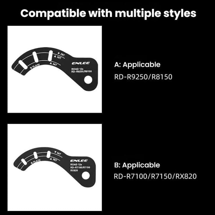 ENLEE E-GJ001 Bike Rear Derailleur Adjustment Plate GG Adjustment Gauge, Style: A
