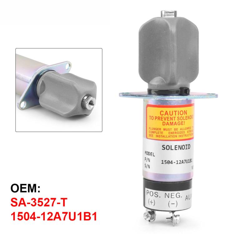 For Woodward Solenoid Valve 12V Engine Shutdown Valve SA-3527-T 1504-12A7U1B1