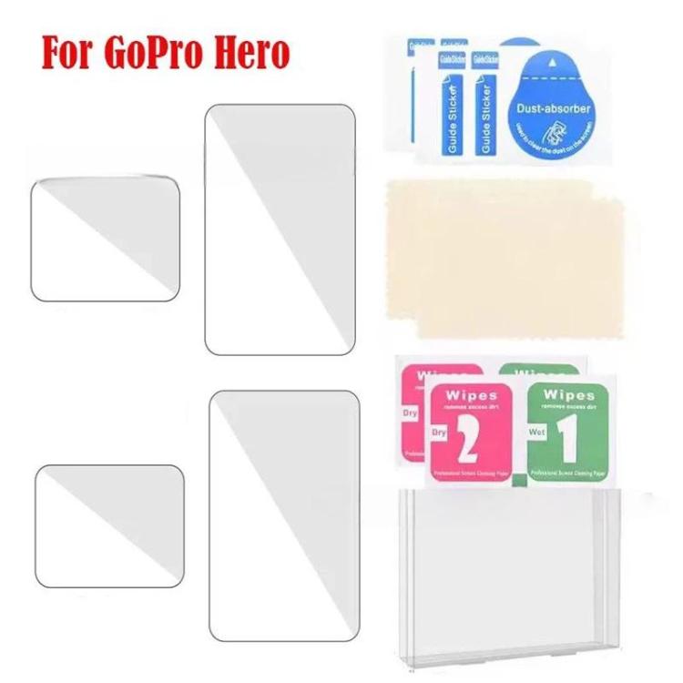 For GoPro HERO 4K 2024 Tempered Glass Screen Protector Anti-Scratch Lens Cover 2 Sets