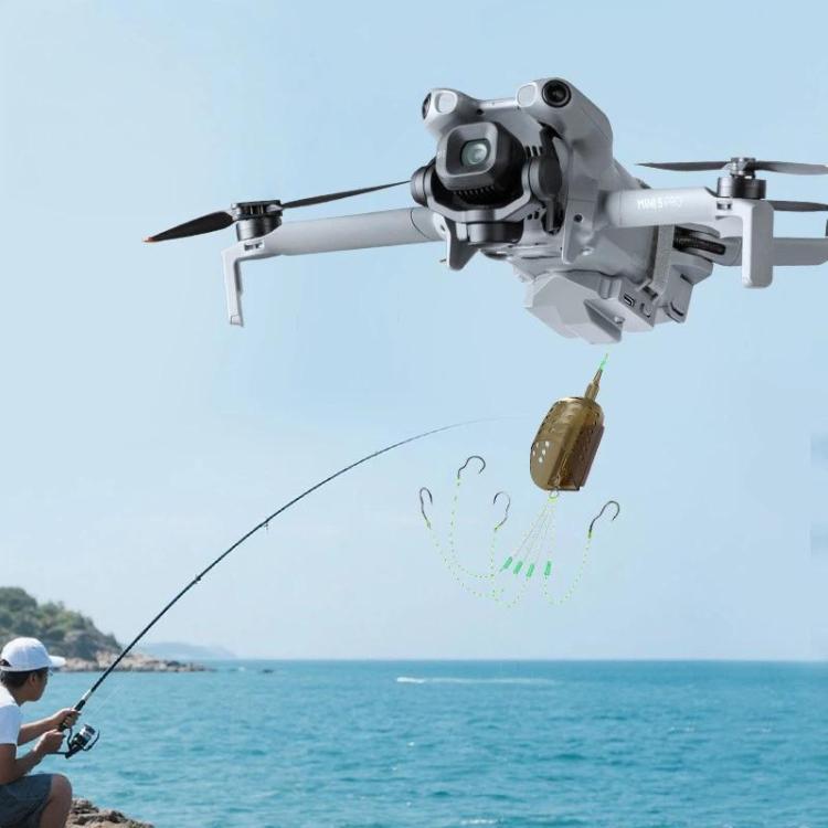 YX Rechargeable Aerial Release For DJI Mini 5 Pro / Mini 4 Pro Payload Dropper Up To 130g - Gray