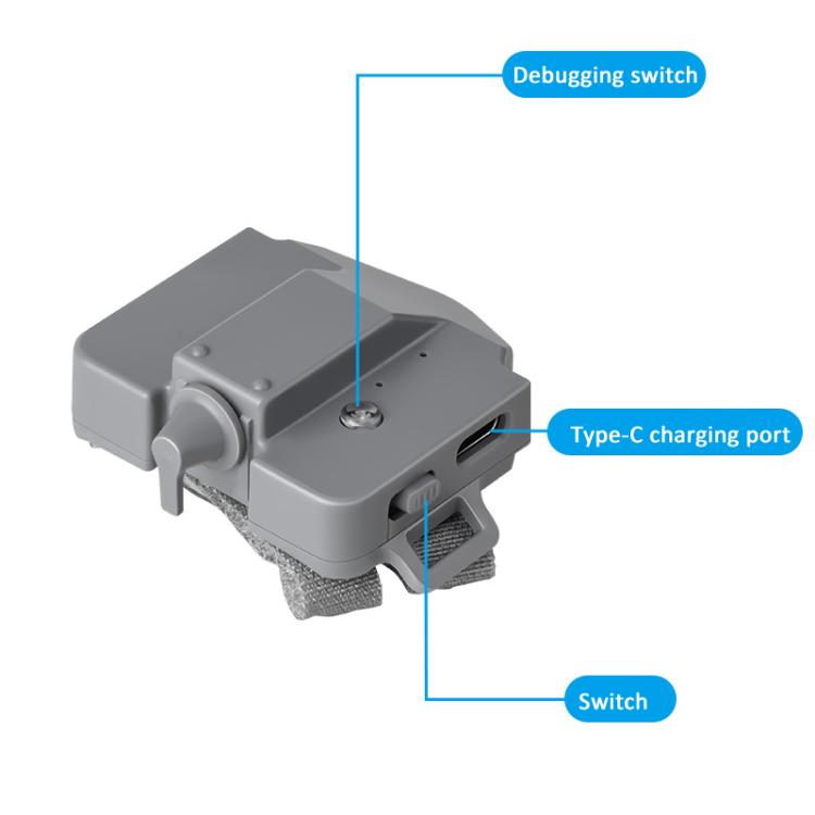 YX Rechargeable Aerial Release For DJI Mini 5 Pro / Mini 4 Pro Payload Dropper Up To 130g - Gray