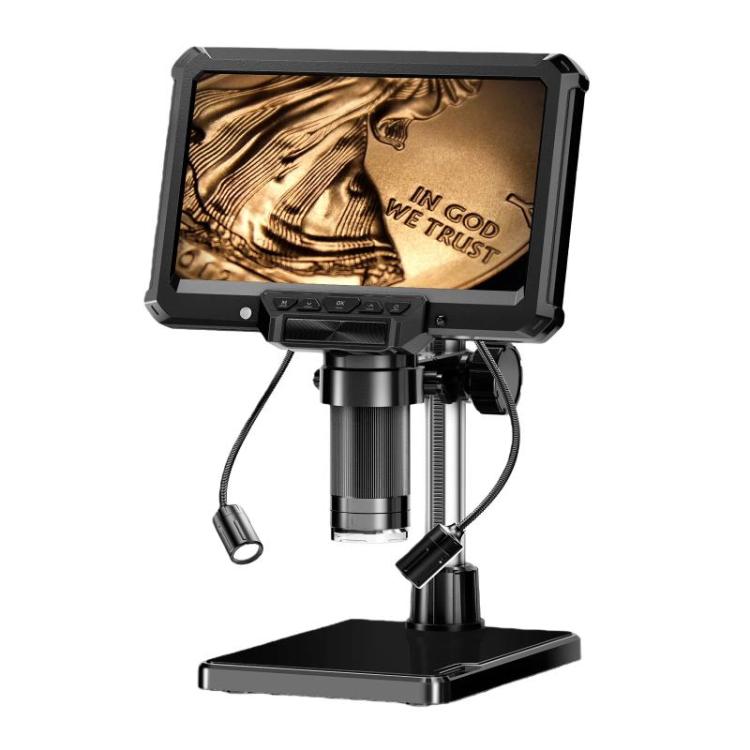 MK7 7 Inch Rotatable HD Display Digital Industrial Microscope Repair & Inspection Tool, Spec: With Light