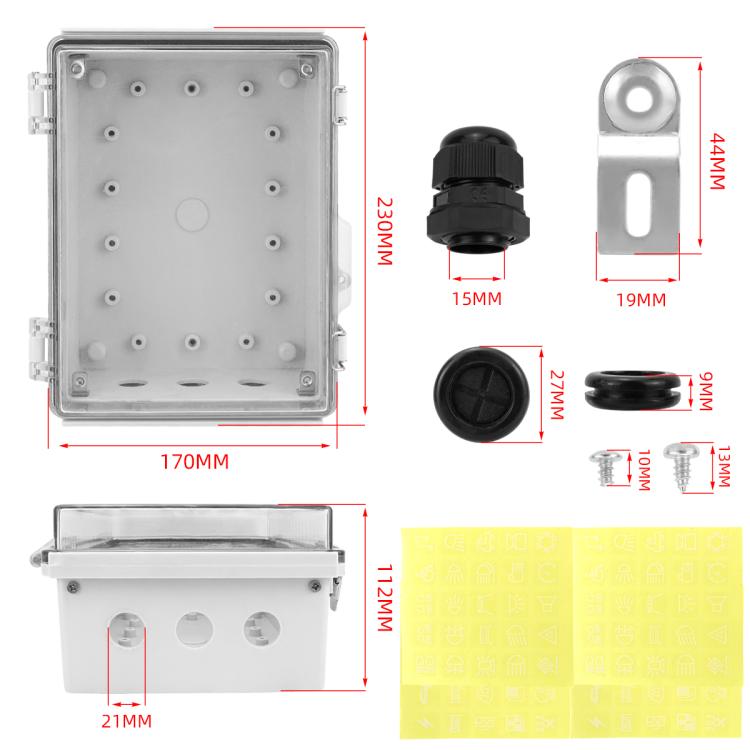 5+3 Position Rocker Switch Power Panel With Waterproof Electrical Box