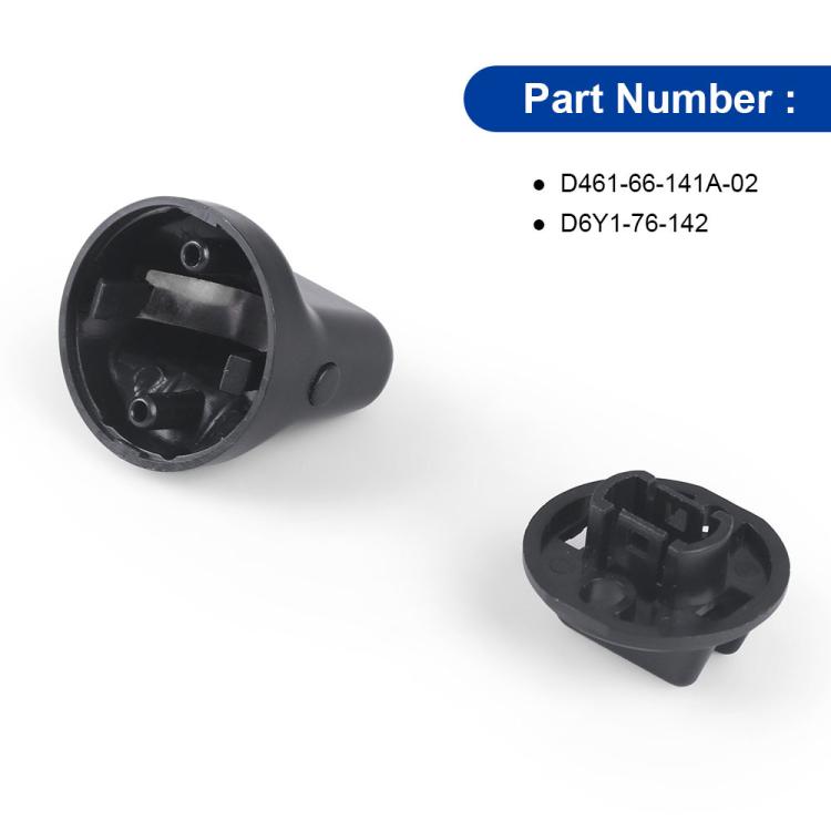 D461-66-141A-02 D6Y1-76-142 Keyless Ignition Start Switch Knob Cover And Insert, For Mitsubishi Lancer 2008-2017 / Outlander 2007-2013 - Black