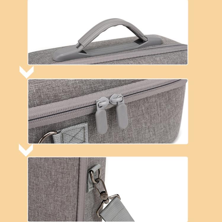 For XGIMI Play 6/6e Projector BKANO Hard Shell Carrying Case Portable Shoulder Bag With Handle - Gray
