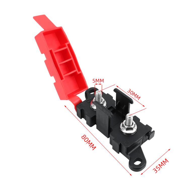 200A Automotive Modification Multi-Output Fork-Type Fuse Holder, Specification: 1 Output
