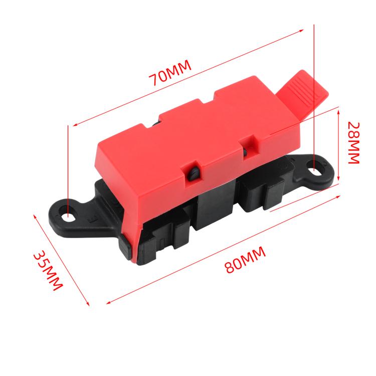 200A Automotive Modification Multi-Output Fork-Type Fuse Holder, Specification: 1 Output