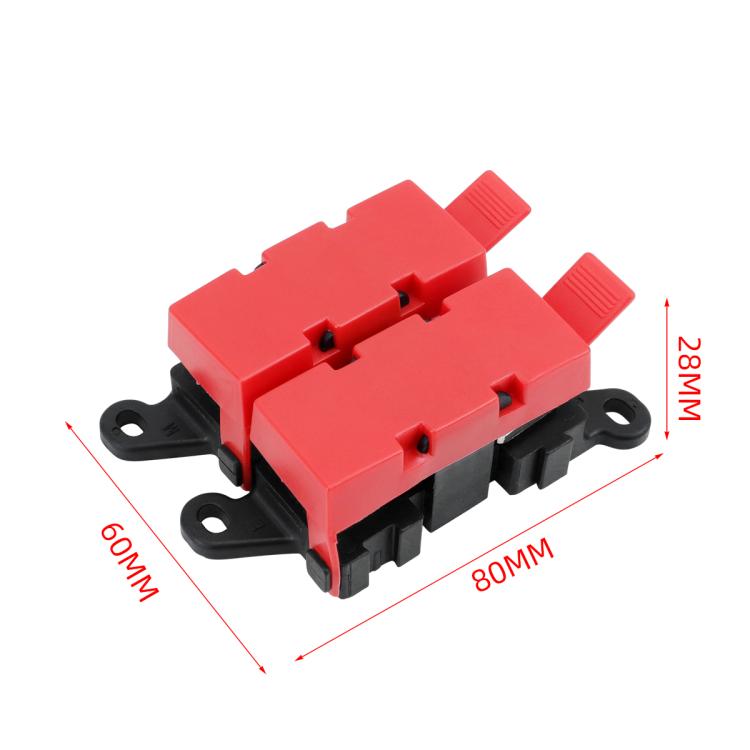 200A Automotive Modification Multi-Output Fork-Type Fuse Holder, Specification: 1 Input 1 Output
