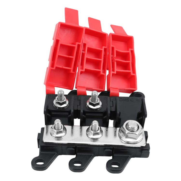 200A Automotive Modification Multi-Output Fork-Type Fuse Holder, Specification: 1 Input 2 Outputs