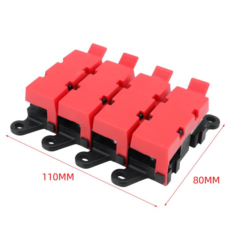 200A Automotive Modification Multi-Output Fork-Type Fuse Holder, Specification: 1 Input 3 Outputs