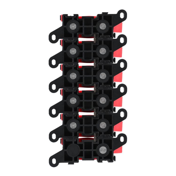 200A Automotive Modification Multi-Output Fork-Type Fuse Holder, Specification: 1 Input 5 Outputs