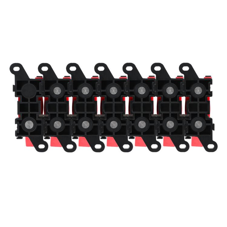 200A Automotive Modification Multi-Output Fork-Type Fuse Holder, Specification: 1 Input 6 Outputs