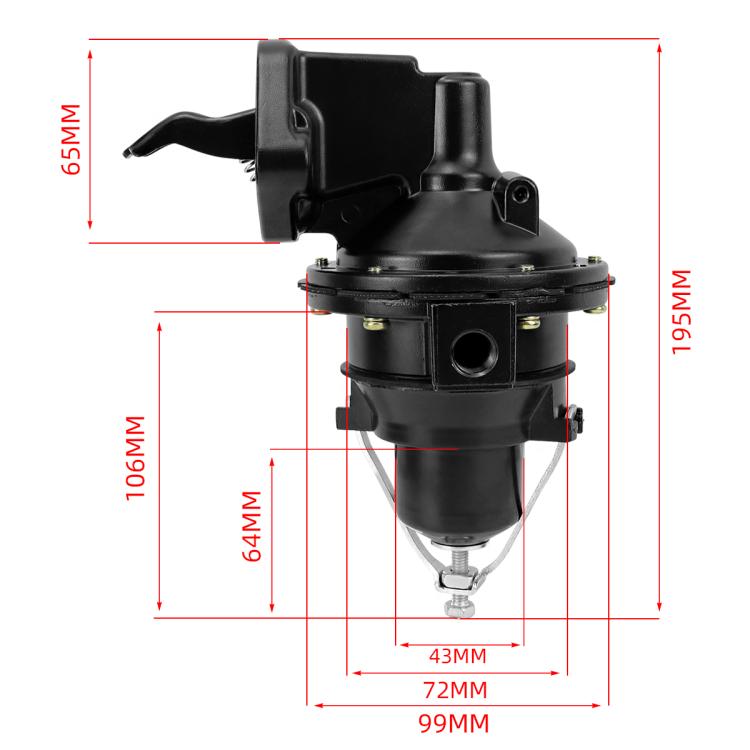Car Engine Mechanical Fuel Pump Interchangeable With Mercruiser 42725A3 - CP-5529