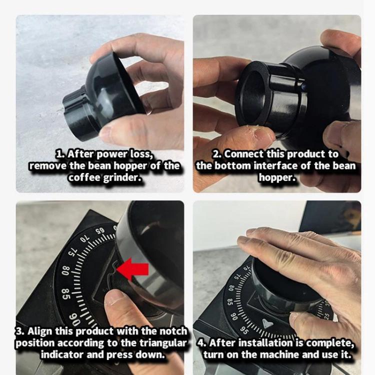 For Eureka Mignon Espresso Grinder Anti-Popcorn & Anti-Static Disk Burr Carrier - Black