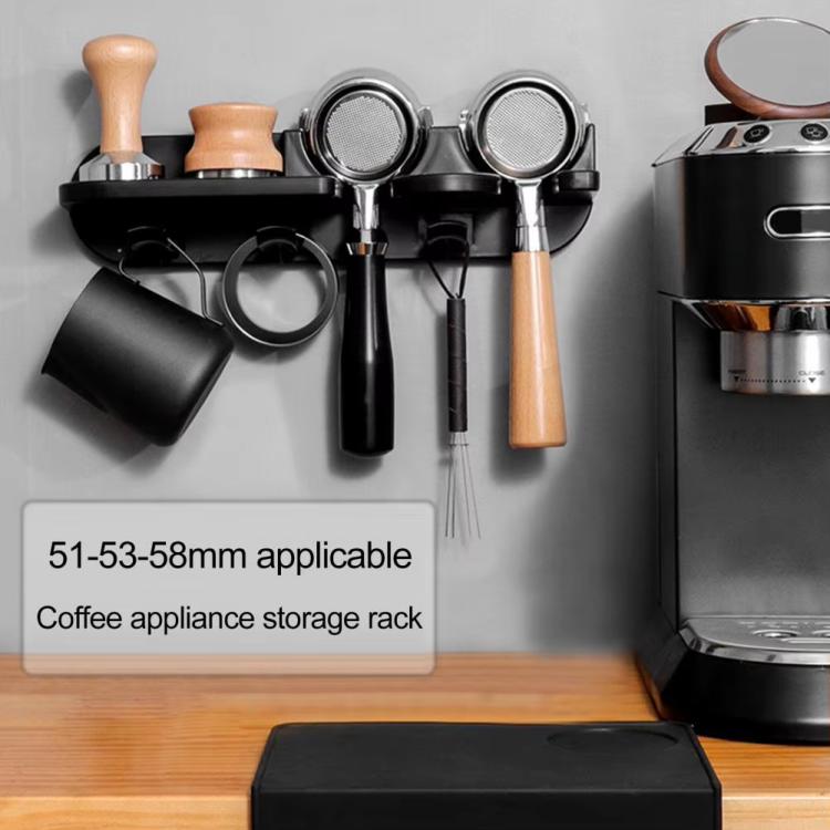 58mm All in One Coffee Tools Wall Mount Holder Coffee Bar Organizer Portafilter Tamper Station