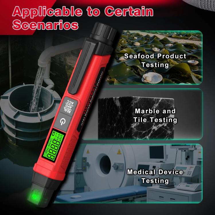 HABOTEST HT81 Nuclear Radiation Detection Pen Nuclear Contamination Meter Radioactive Material Detector