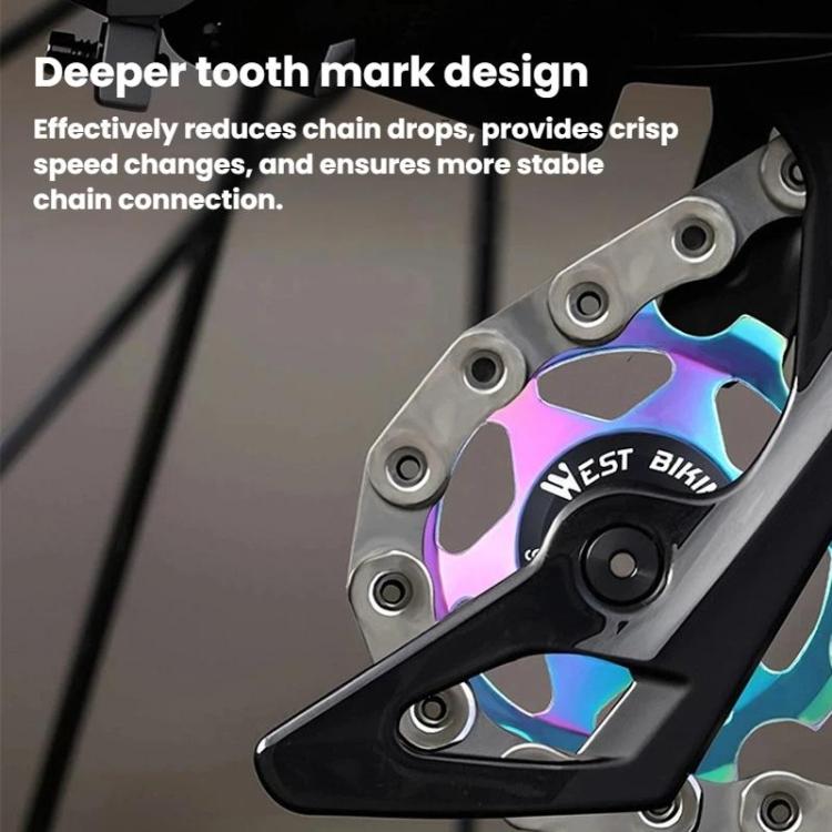WEST BIKING YP0719490 Bike Jockey Wheel With Metal Bearings Road Bike Rear Derailleur Jockey Wheel, Spec: 13T Colorful
