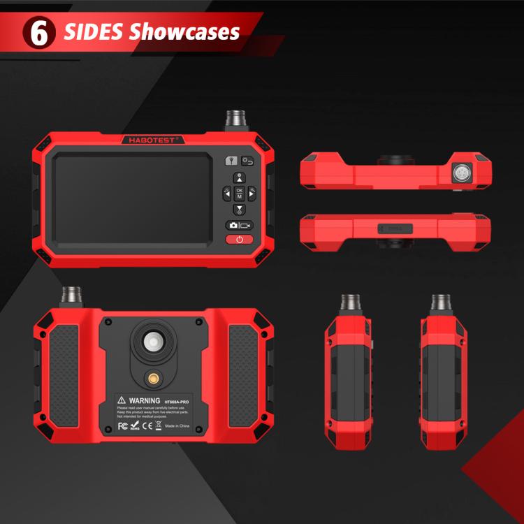 HABOTEST HT669A-PRO Industrial Endoscope HD Camera Pipe Inspection Instrument
