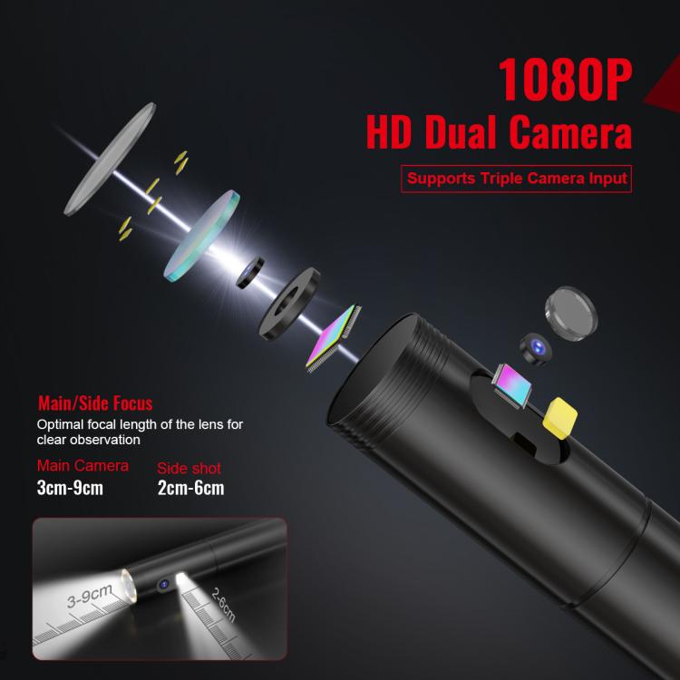HABOTEST HT669A-PRO Industrial Endoscope HD Camera Pipe Inspection Instrument