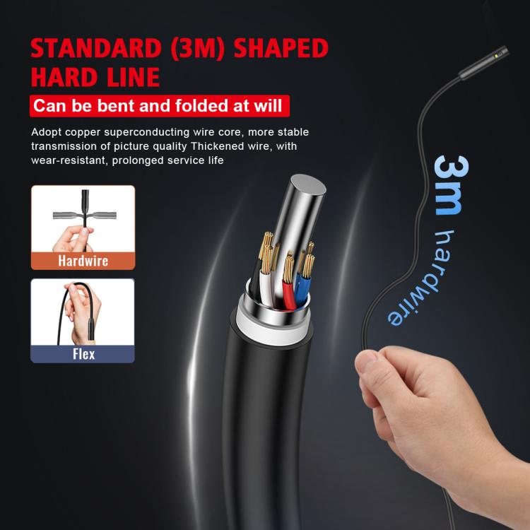 HABOTEST HT669A Industrial Endoscope HD Camera Pipe Inspection Instrument