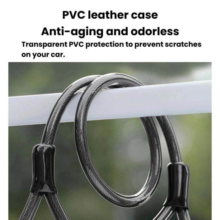 WEST BIKING YP0705127 Bike Double-Headed Steel Cable Lock With Password Cycling Anti-Theft Lock - Black
