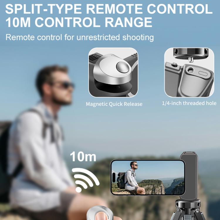 Desiontal GP-06 Magnetic Retractable Phone Shooting Grip Stabilizer Handle For Live Stream & Outdoor Selfie - Grey