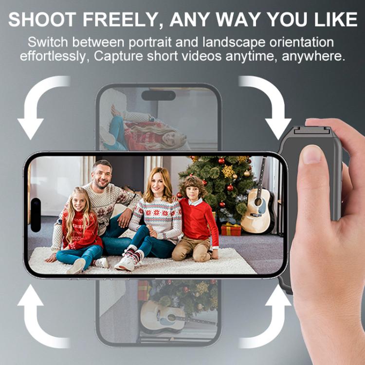 Desiontal GP-06 Magnetic Retractable Phone Shooting Grip Stabilizer Handle For Live Stream & Outdoor Selfie - Grey