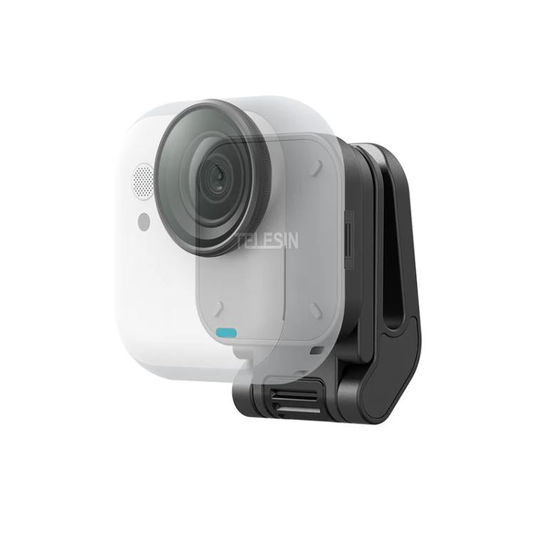For Insta360 Go Ultra Camera TELESIN Magnetic Pivot Clip First-Person View Cap Mount Accessory - Black