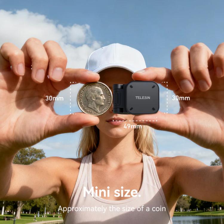 For Insta360 Go Ultra Camera TELESIN Magnetic Pivot Clip First-Person View Cap Mount Accessory - Black