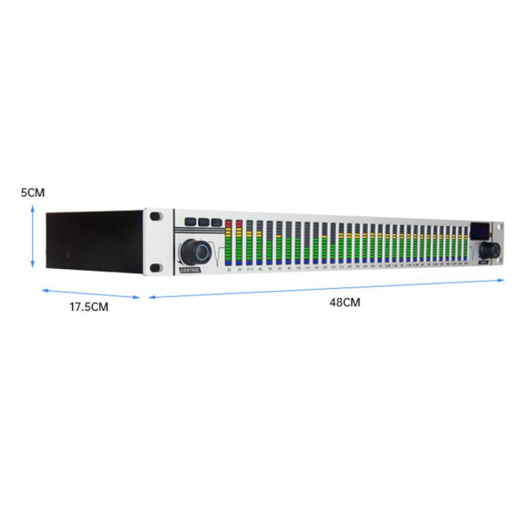 EQ-A31 Digital Equalizer Stage Home Karaoke Noise Reduction Audio Processor EU Plug