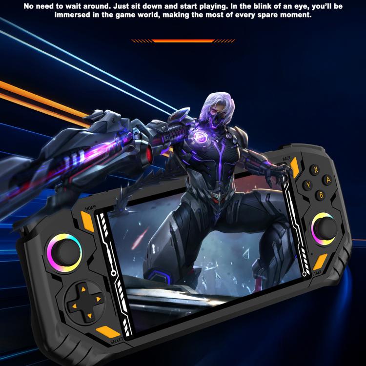 RG56 PRO 5.5-Inch Handheld Game Console EmuELEC System With HDMI TV Output WiFi Connectivity 64G - Black