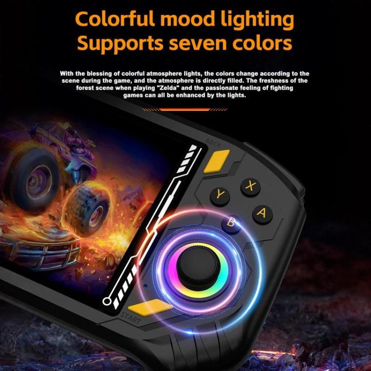RG56 PRO 5.5-Inch Handheld Game Console EmuELEC System With HDMI TV Output WiFi Connectivity 64G - Black