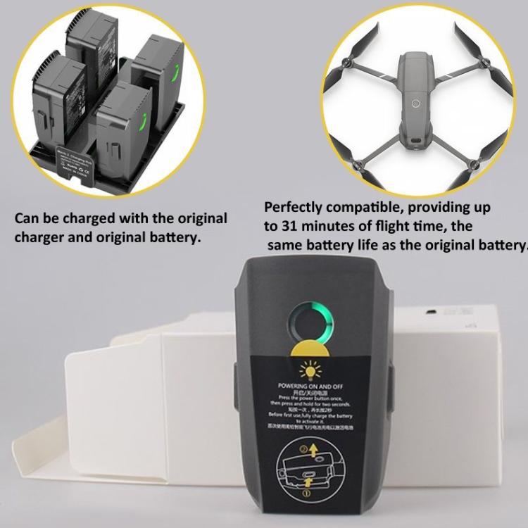 For DJI Mavic 2 Pro/ Mavic 2 Zoom Intelligent Flight Battery 3850mAh Replacement - Gray