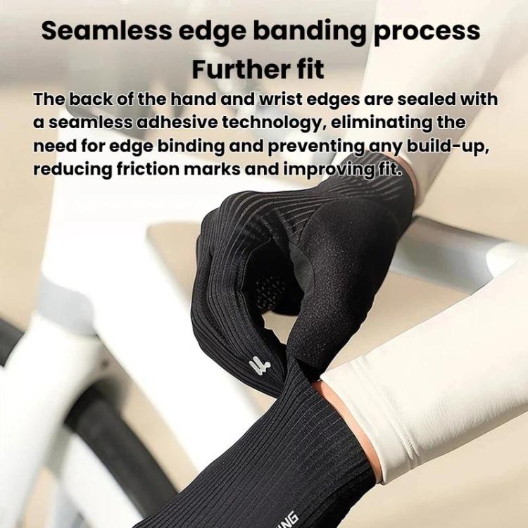 WEST BIKING YP0211278 3D Printed Cycling Anti-Slip Gloves Shock-Absorbing Full Finger Bike Gloves, Size: 2XL