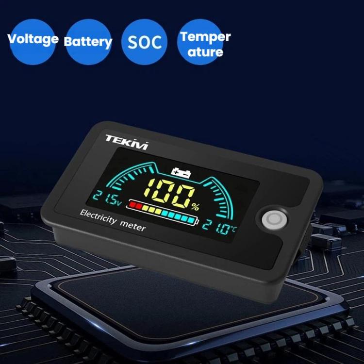TEKM 8-100V Two-Wire Battery Power LCD Digital Display - Standard 6840D