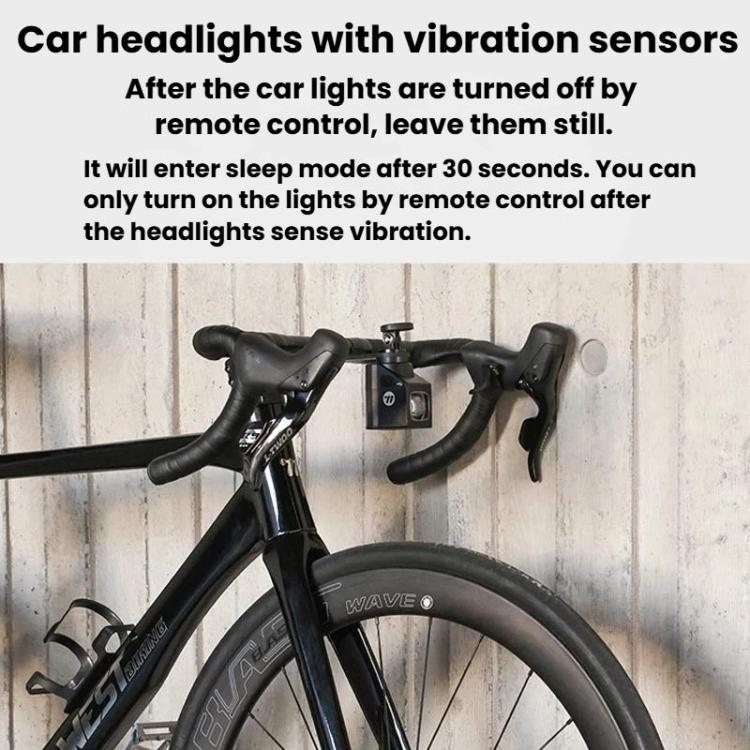WEST BIKING YP0701501 Bicycle Front Light With Cut-Off Line IPX4 Waterproof High-Brightness Night Riding Light - Black