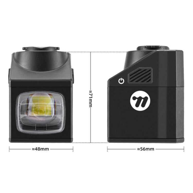 WEST BIKING YP0701501 Bicycle Front Light With Cut-Off Line IPX4 Waterproof High-Brightness Night Riding Light - Black