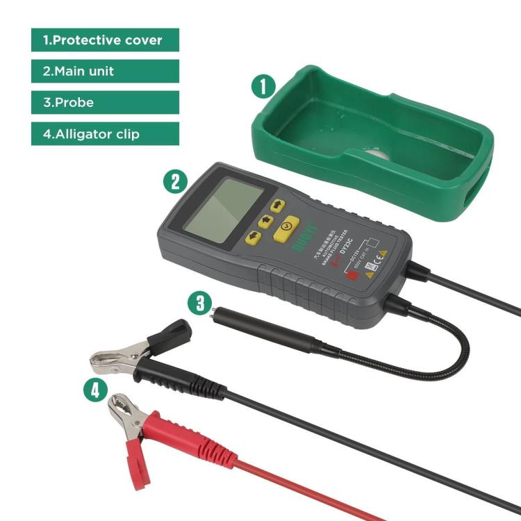 DUOYI Car Brake Fluid Water Content Digital Display Tester With Sound And Light Alarm
