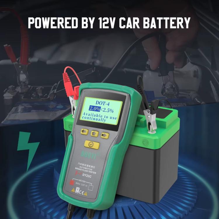 DUOYI Car Brake Fluid Water Content Digital Display Tester With Sound And Light Alarm