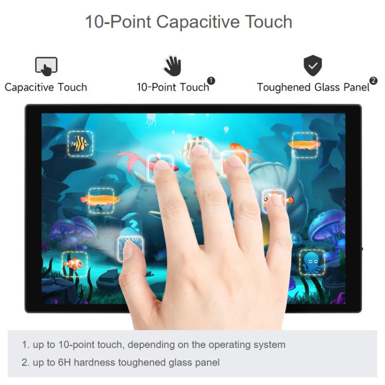 WAVESHARE 10.1-Inch DSI Tempered Glass Pane High Color Gamut Touchscreen 720 X 1280 Pixels - 32603
