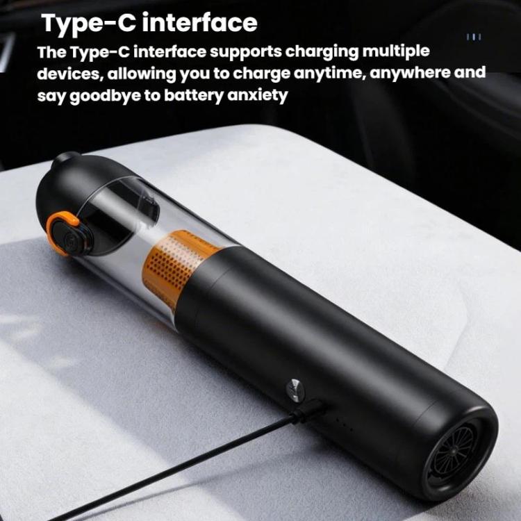 Outdoor Home Use Cordless Handheld Vacuum Cleaner Brushless Powerful Suction Car Vacuum - Black