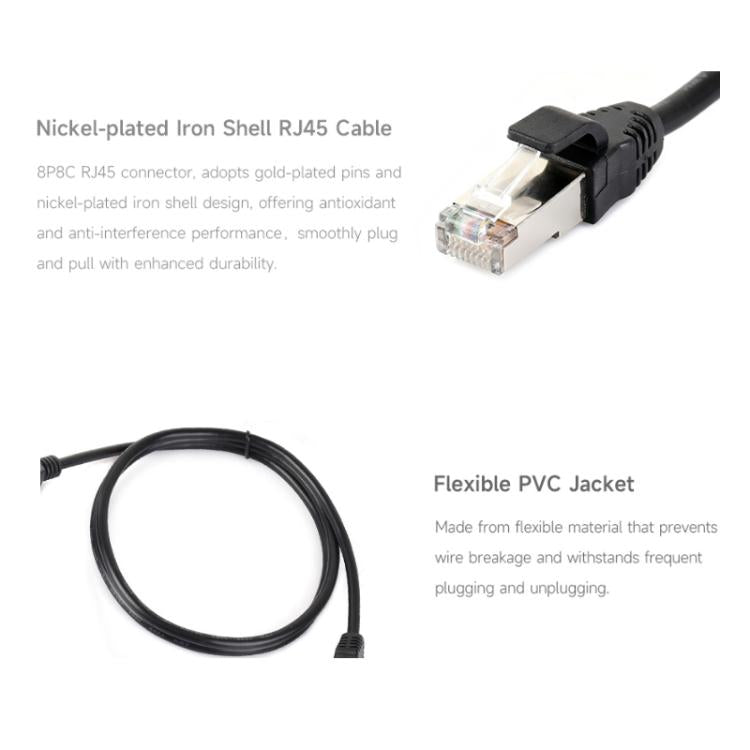 WAVESHARE 1M RJ45 Effective Shielded Network Cable Extension Cable - 32499
