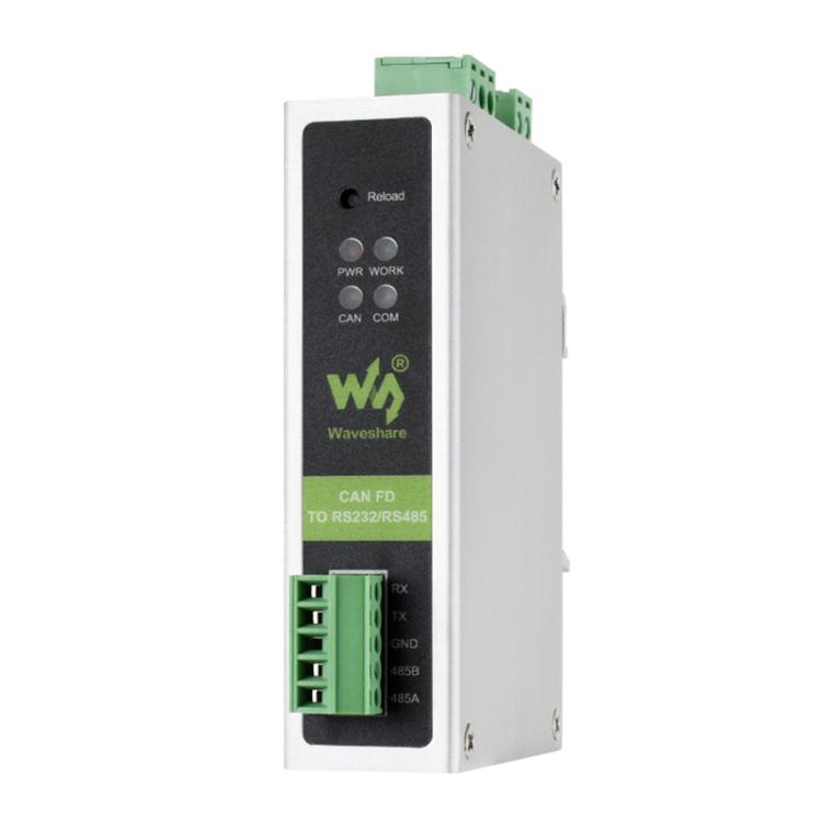 WAVESHARE CAN FD Protocol Converter Compatible With CAN 2.0A/2.0B Protocols Spports DIN Rail Mounting - 32599