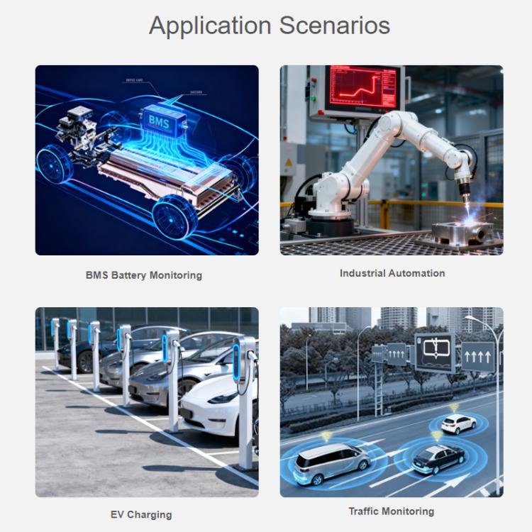 WAVESHARE CAN FD Protocol Converter Compatible With CAN 2.0A/2.0B Protocols Spports DIN Rail Mounting - 32599