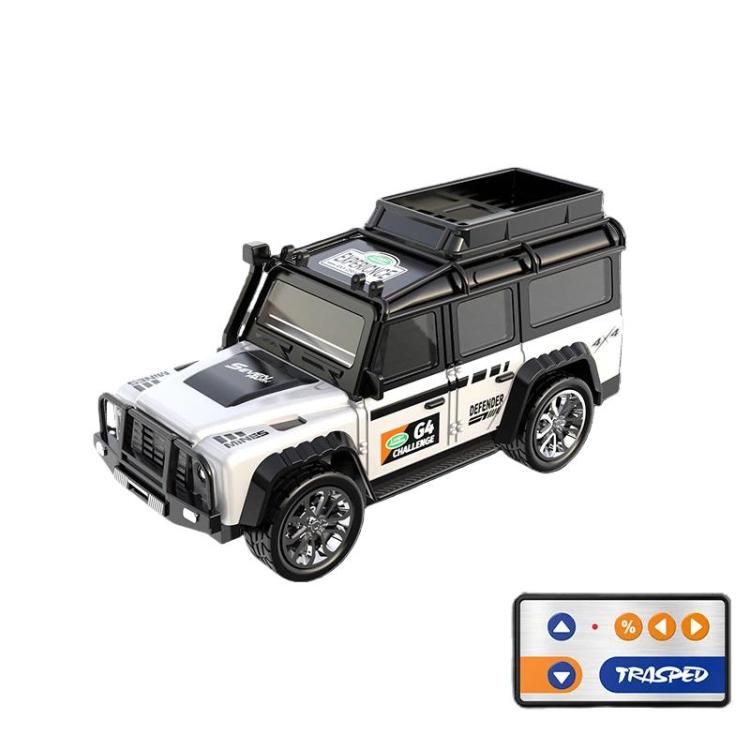 1:64 Mini Alloy RC Car With Lights Simulated Car Model Toy, Spec: 6601 White